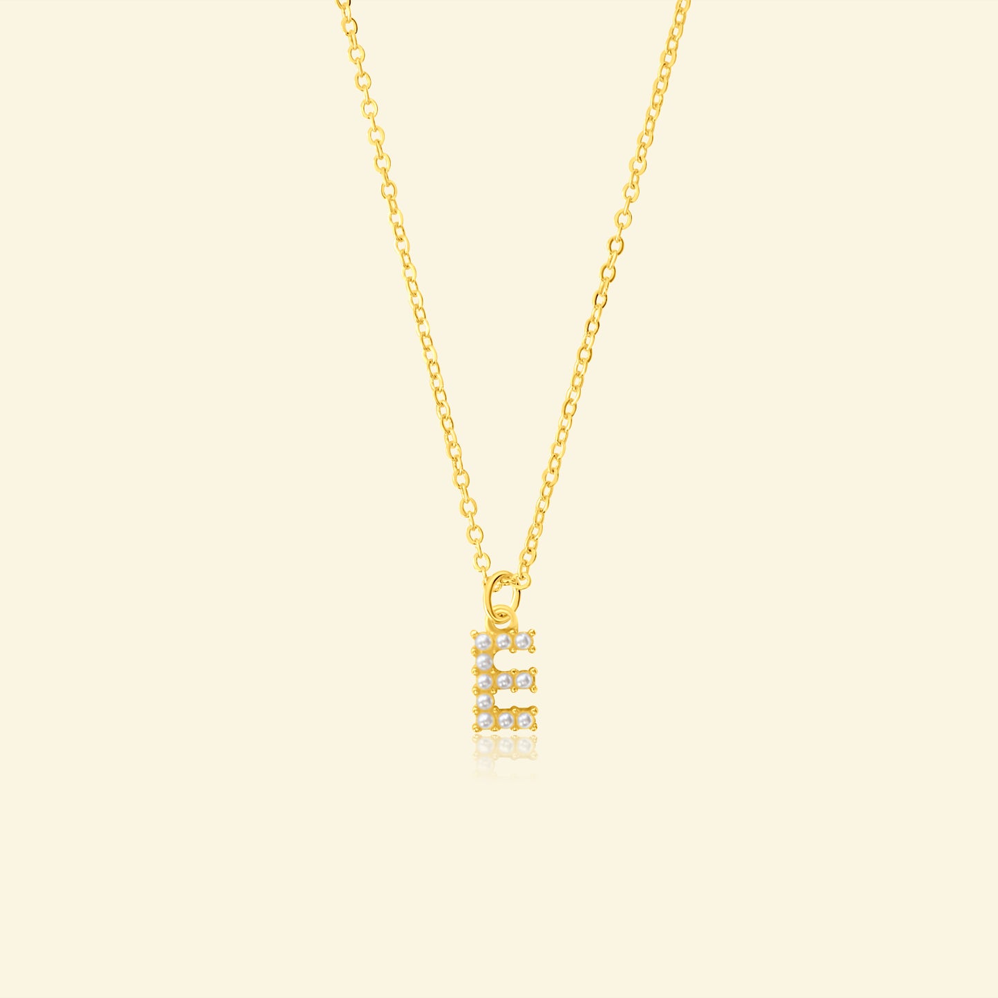 Petite Pearl Studded Letter Necklace