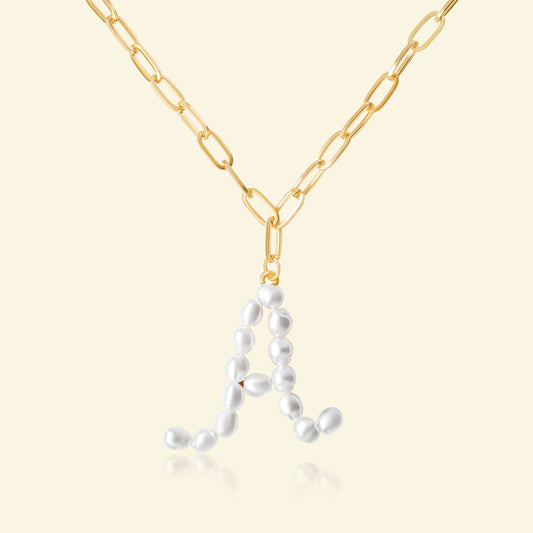 Freshwater Pearl Letter Necklace