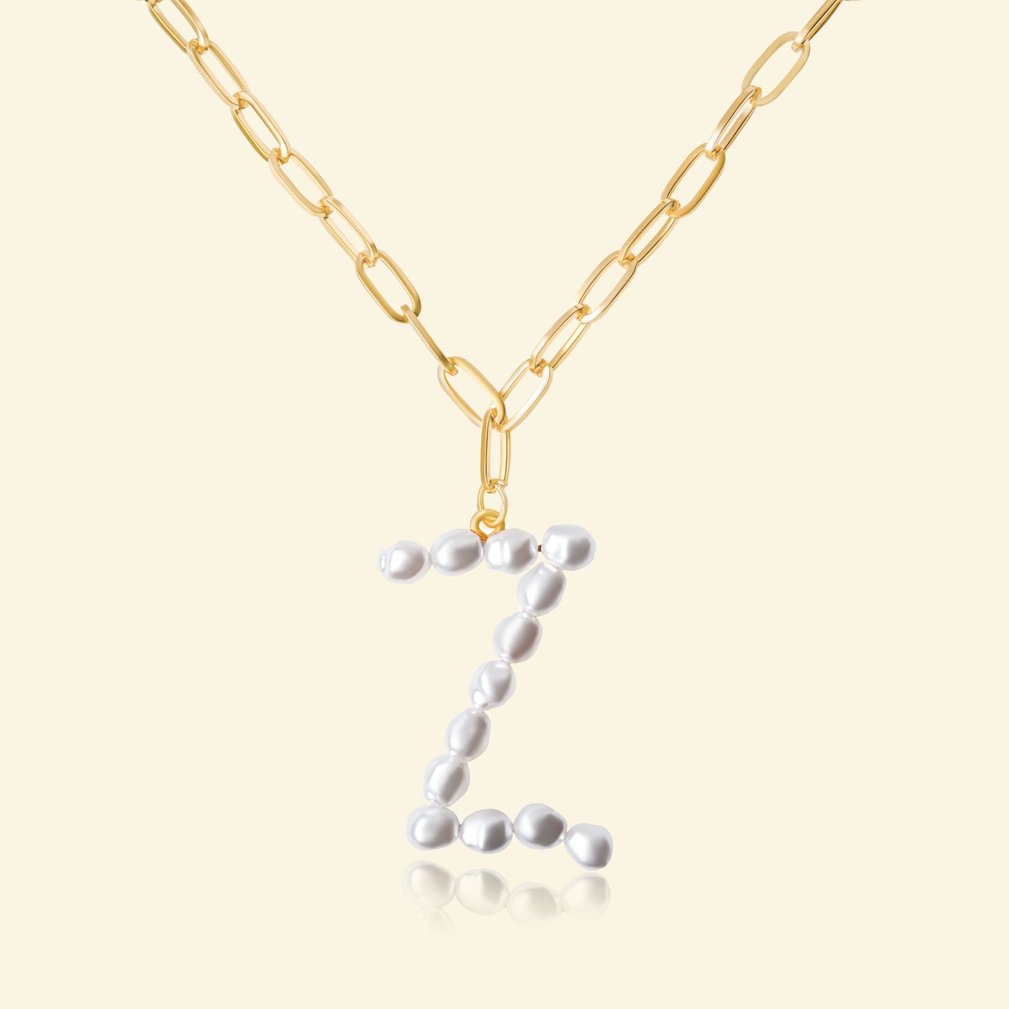 Freshwater Pearl Letter Necklace